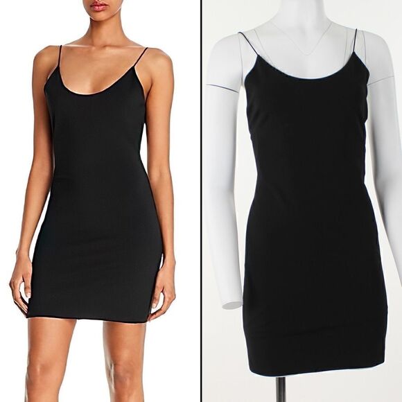 Alice + Olivia Nelle Fitted Mini Dress in Black - Picture 1 of 5